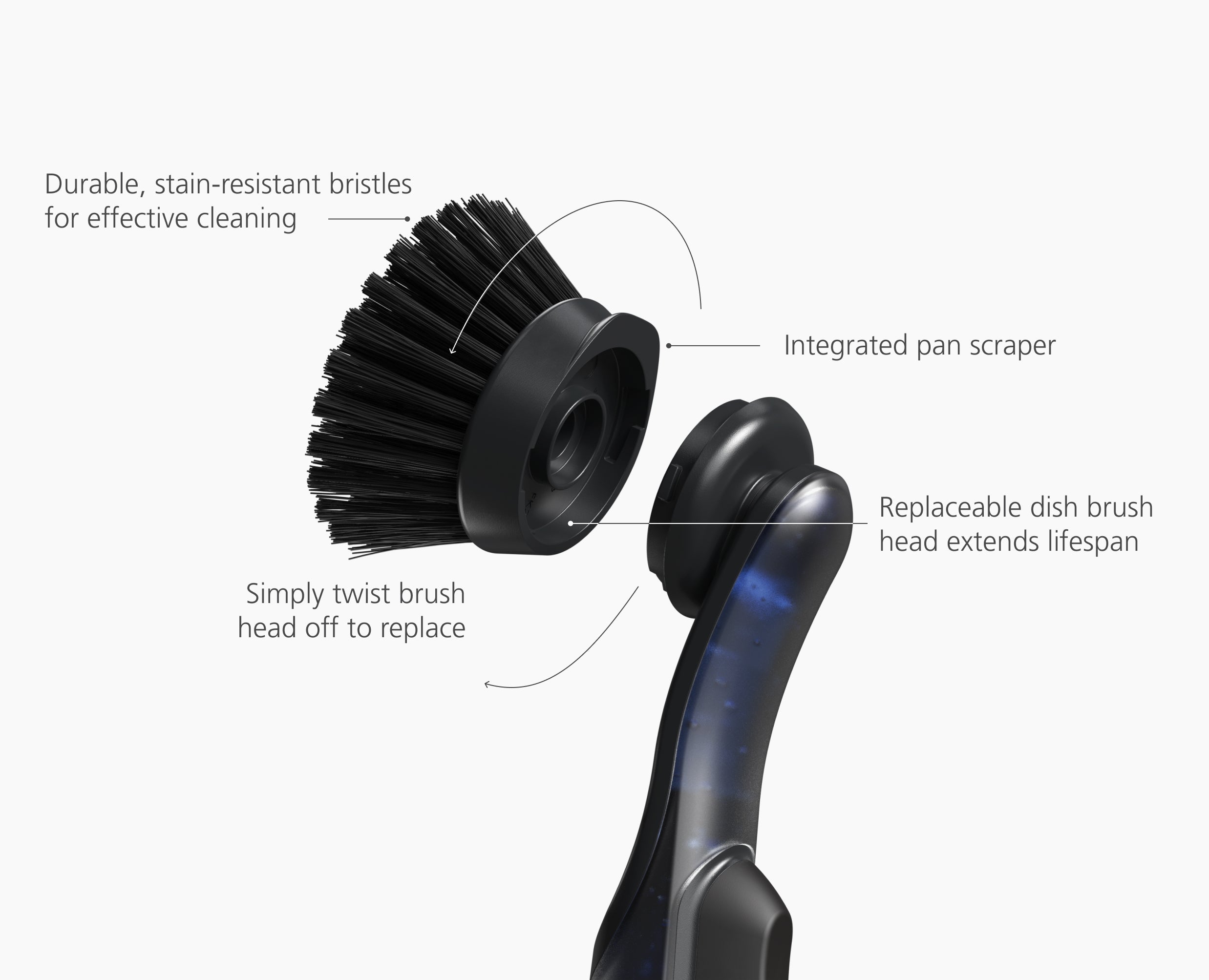 joseph-joseph-sinktech-soap-dispensing-washing-up-brush-with-replacement-head image 5