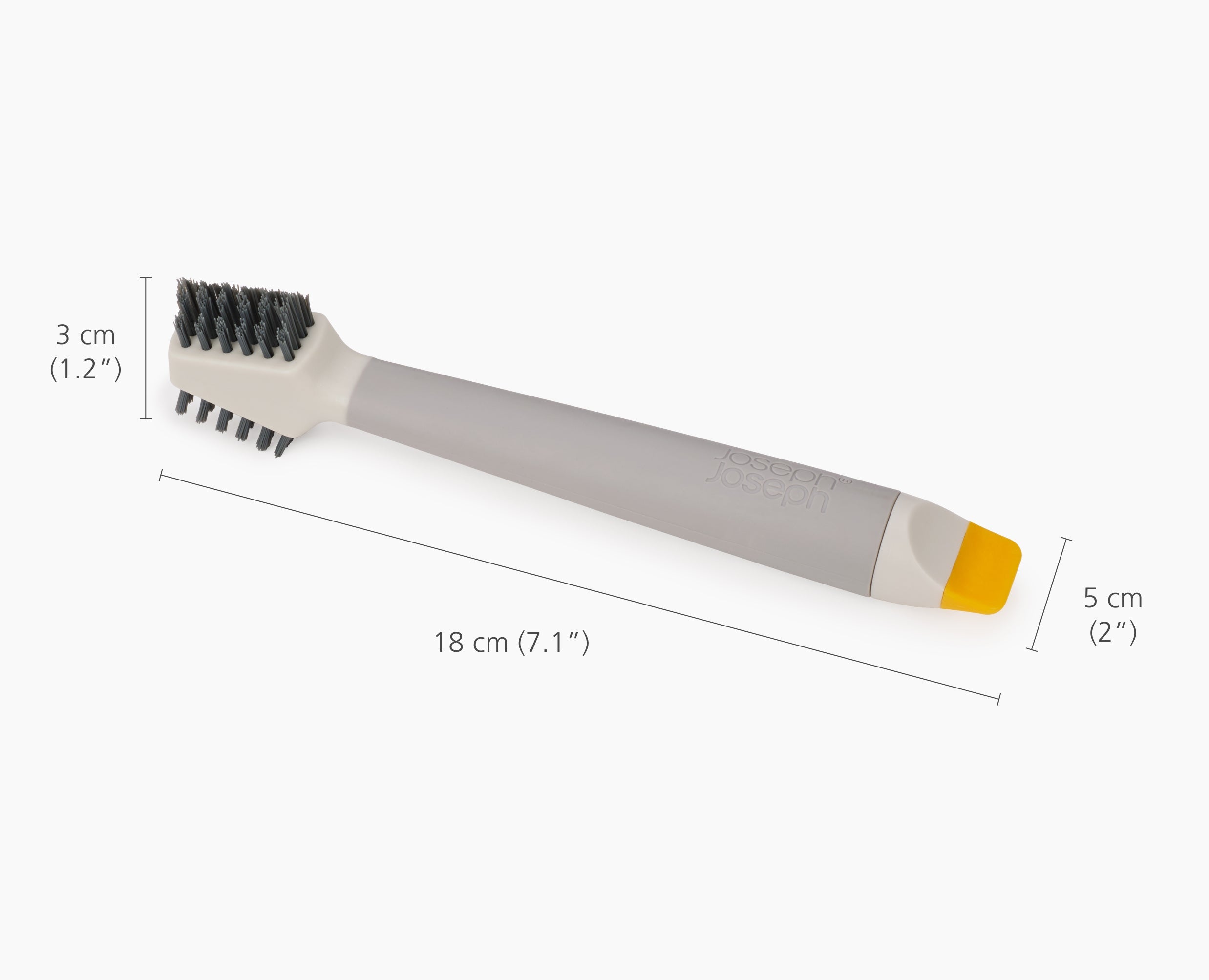 joseph-joseph-cleantech-3-in-1-spot-cleaning-tool-flat-v-shaped-bristles-scraper image 7