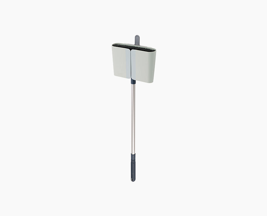 joseph-joseph-cleanstore-wall-mounted-blue-broom-with-telescopic-pole image 1