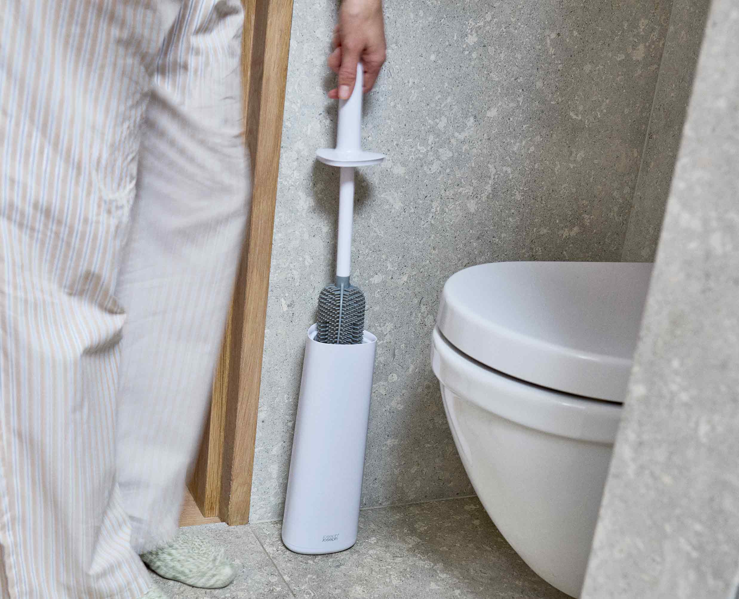 joseph-joseph-flex-360-pack-of-2-gloss-white-toilet-brushes-triple-action-cleani image 2
