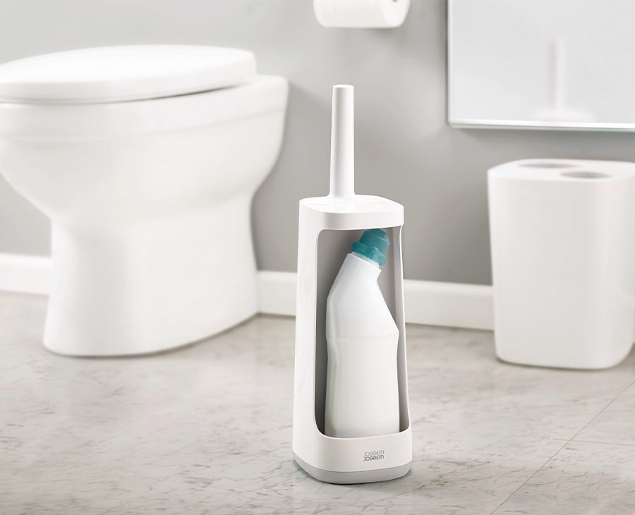 joseph-joseph-flex-plus-light-grey-toilet-brush-with-storage-caddy image 2