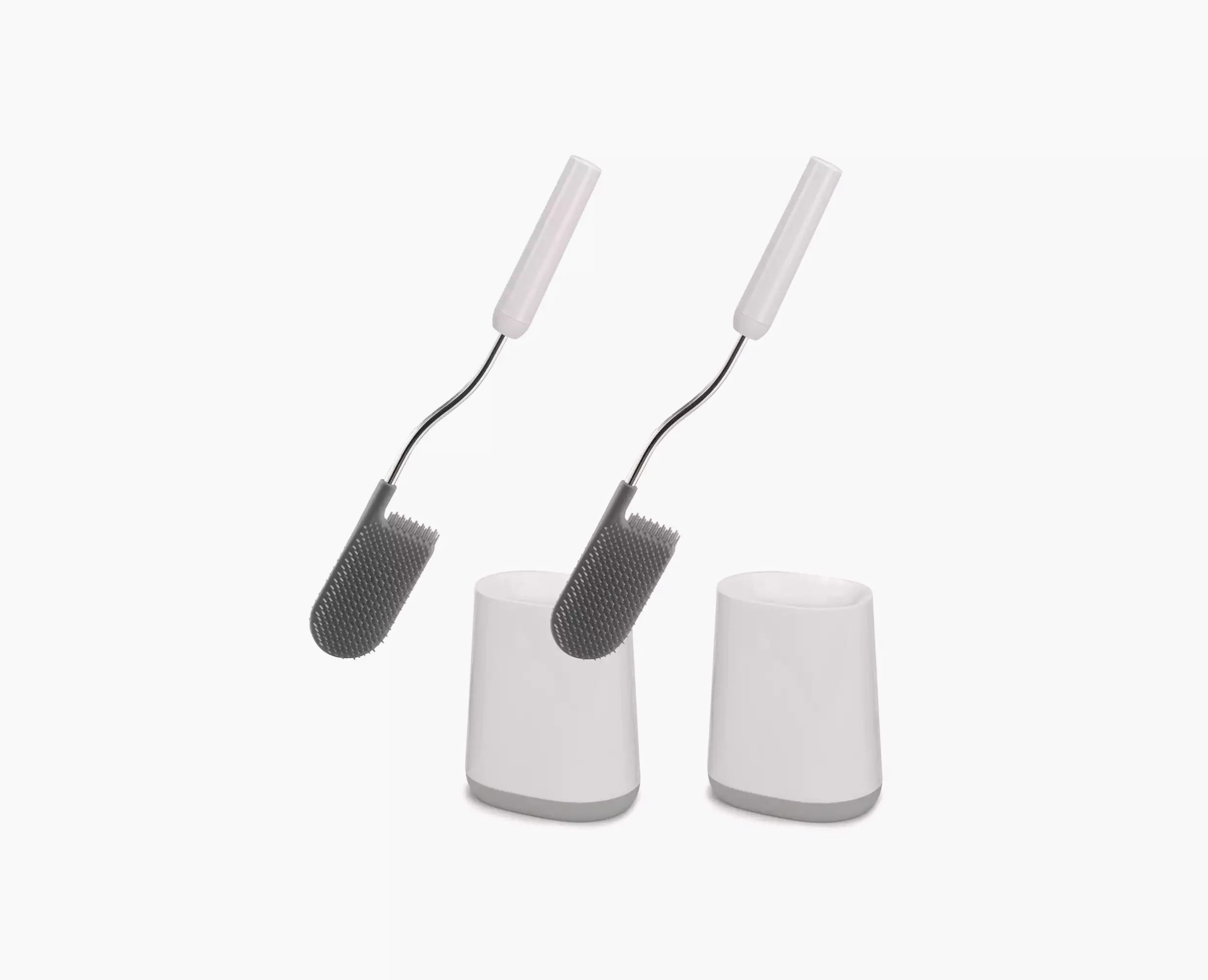 joseph-joseph-flex-lite-pack-of-2-toilet-brushes-with-slimline-holder image 1