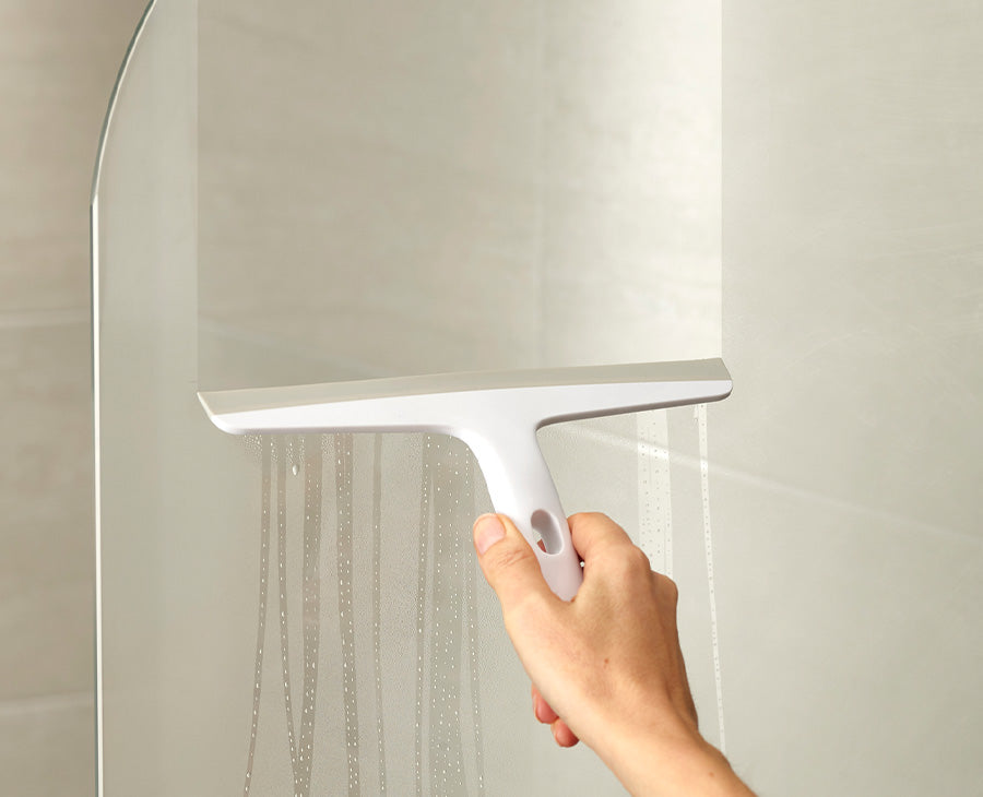 joseph-joseph-easystore-light-grey-shower-squeegee-with-storage-hook image 2