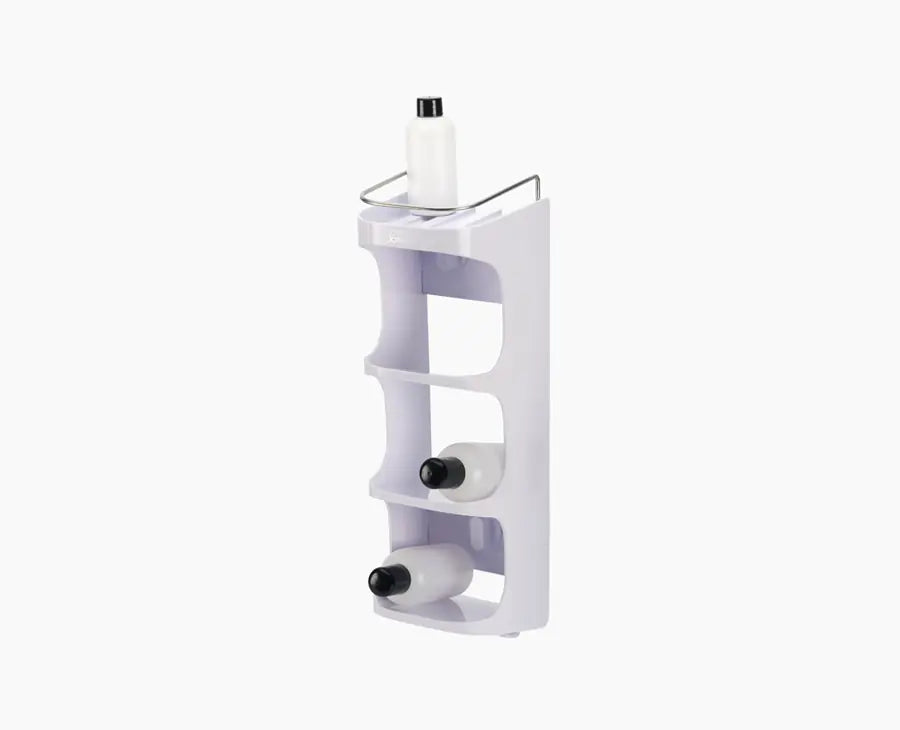 joseph-joseph-capsule-4-tier-white-shower-shelf-with-stainless-steel-rail-and-ho image 1