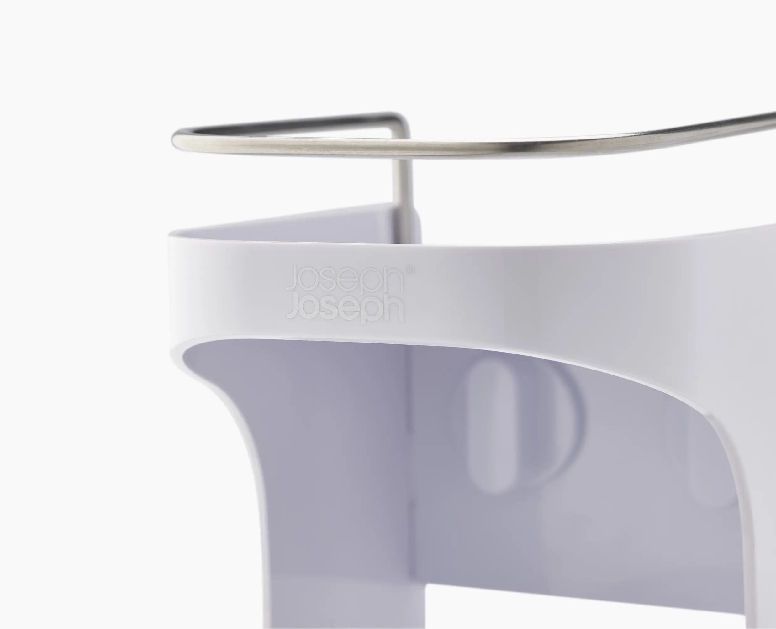 joseph-joseph-capsule-4-tier-white-shower-shelf-with-stainless-steel-rail-and-ho image 5