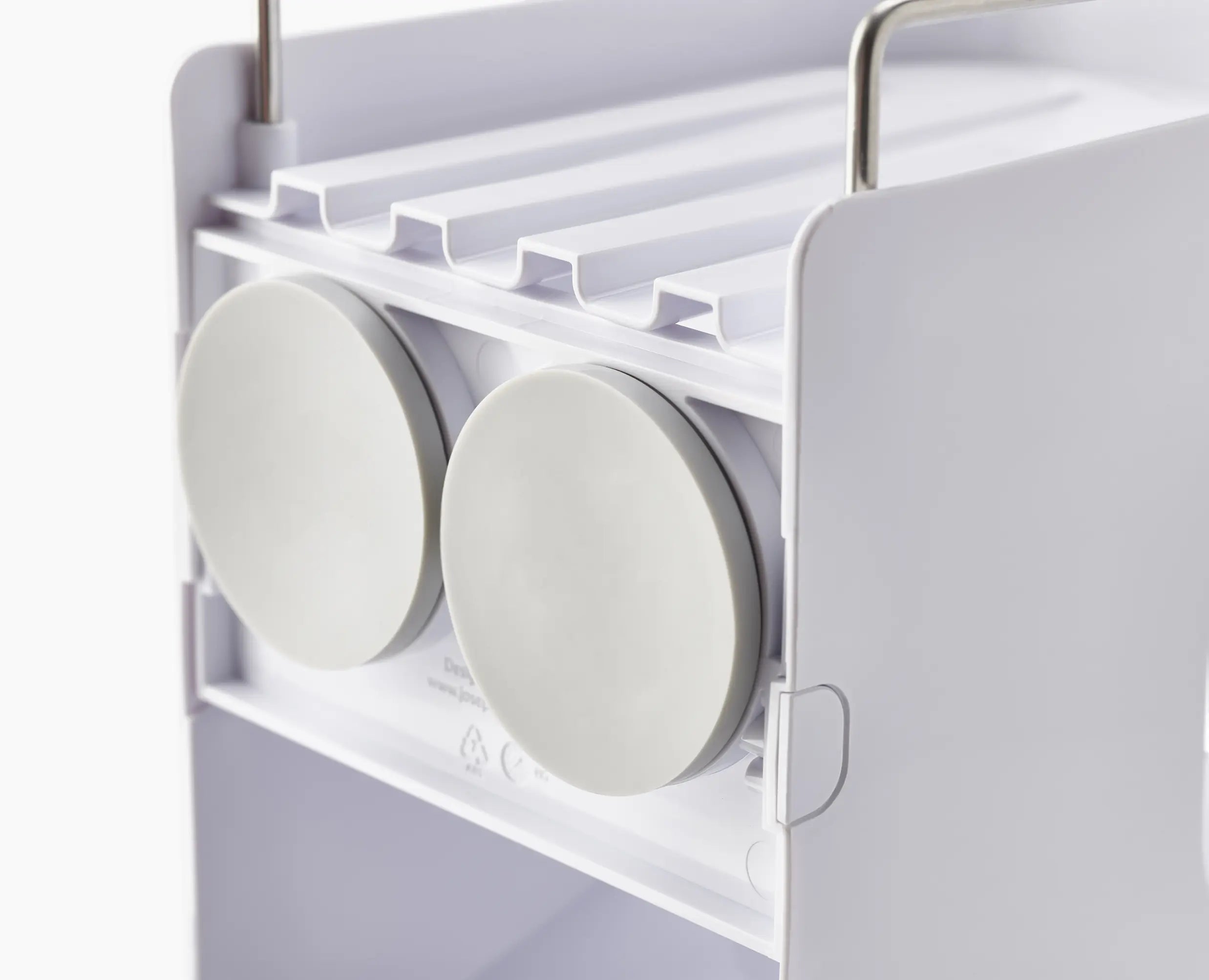 joseph-joseph-capsule-4-tier-white-shower-shelf-with-stainless-steel-rail-and-ho image 8