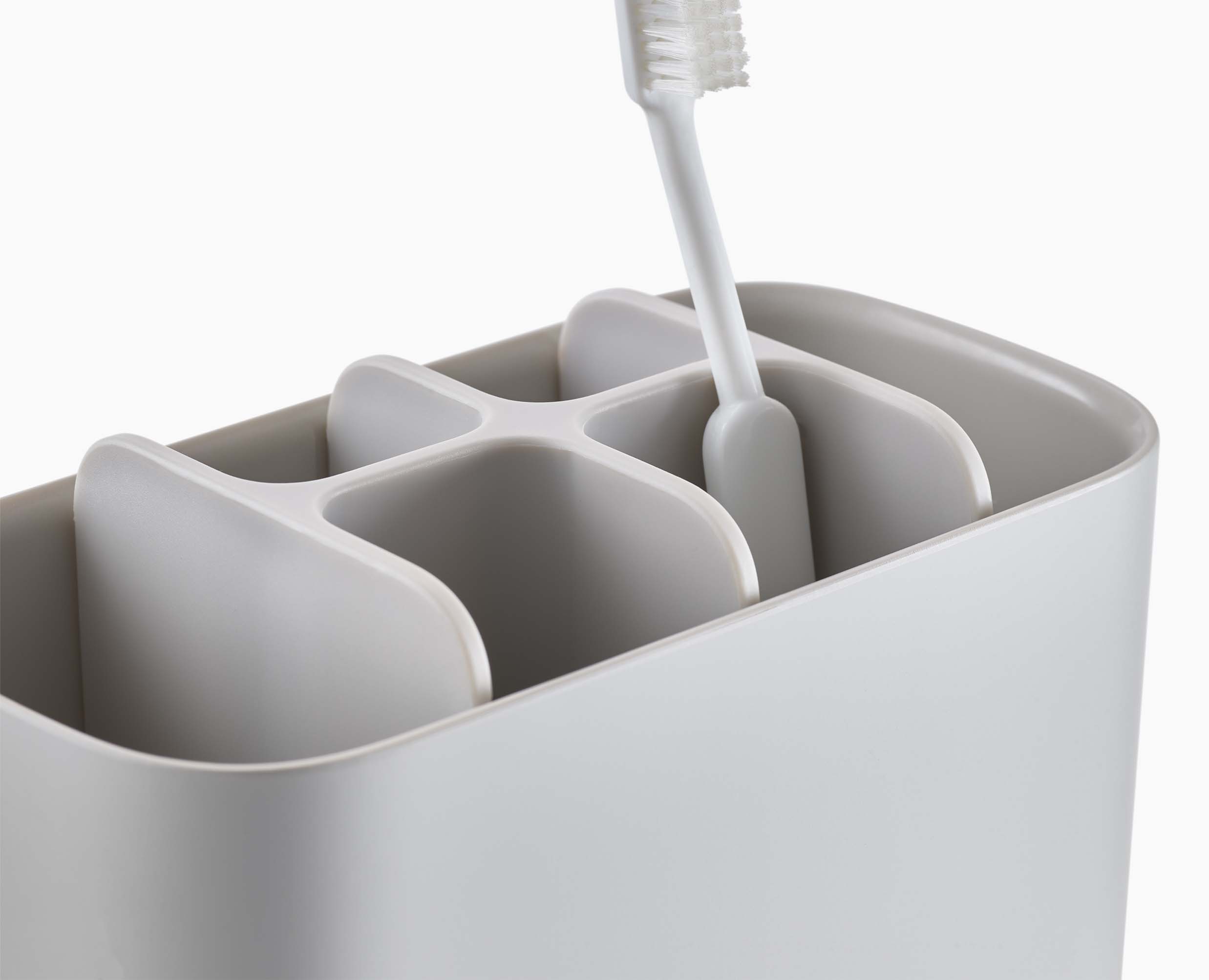joseph-joseph-easystore-large-matt-ecru-toothbrush-holder-organizes-electric-man image 4
