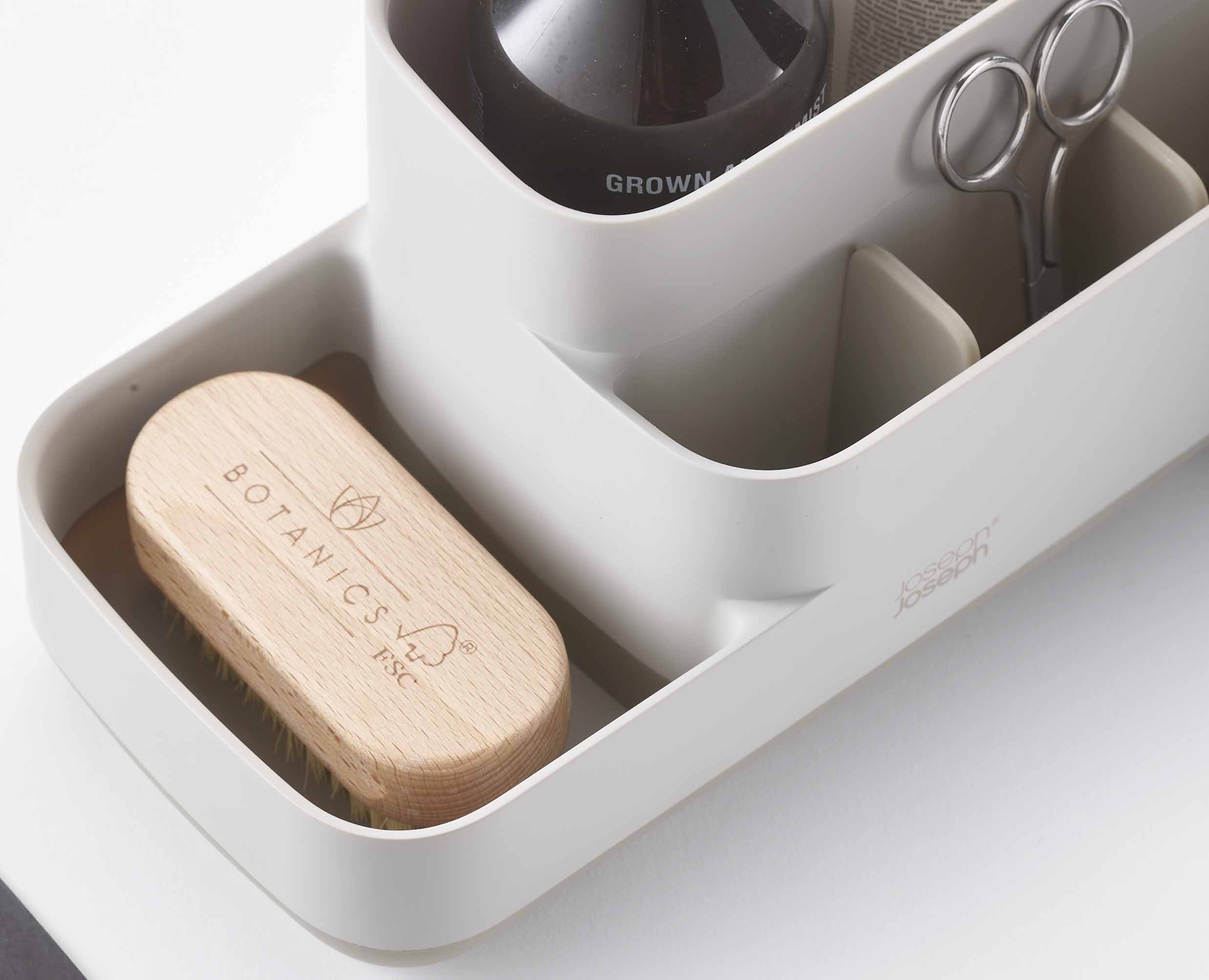 joseph-joseph-easystore-matt-ecru-bathroom-storage-caddy-compact-non-slip-base image 7