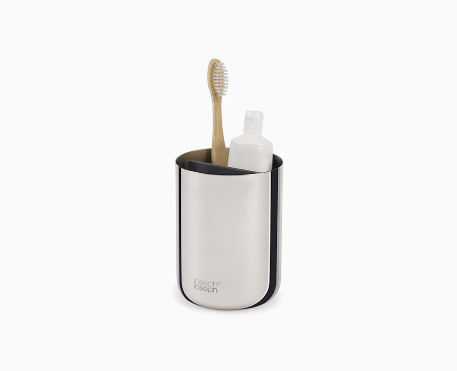joseph-joseph-easystore-luxe-stainless-steel-toothbrush-caddy image 1