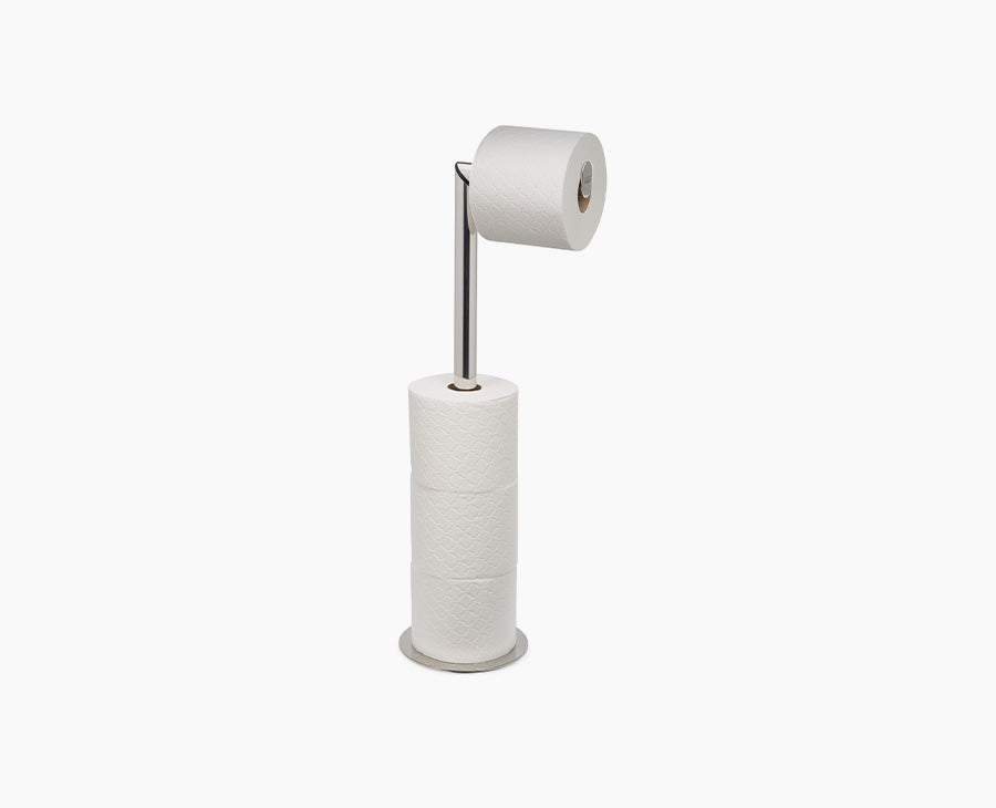 joseph-joseph-easystore-luxe-2-in-1-stainless-steel-toilet-roll-stand image 1