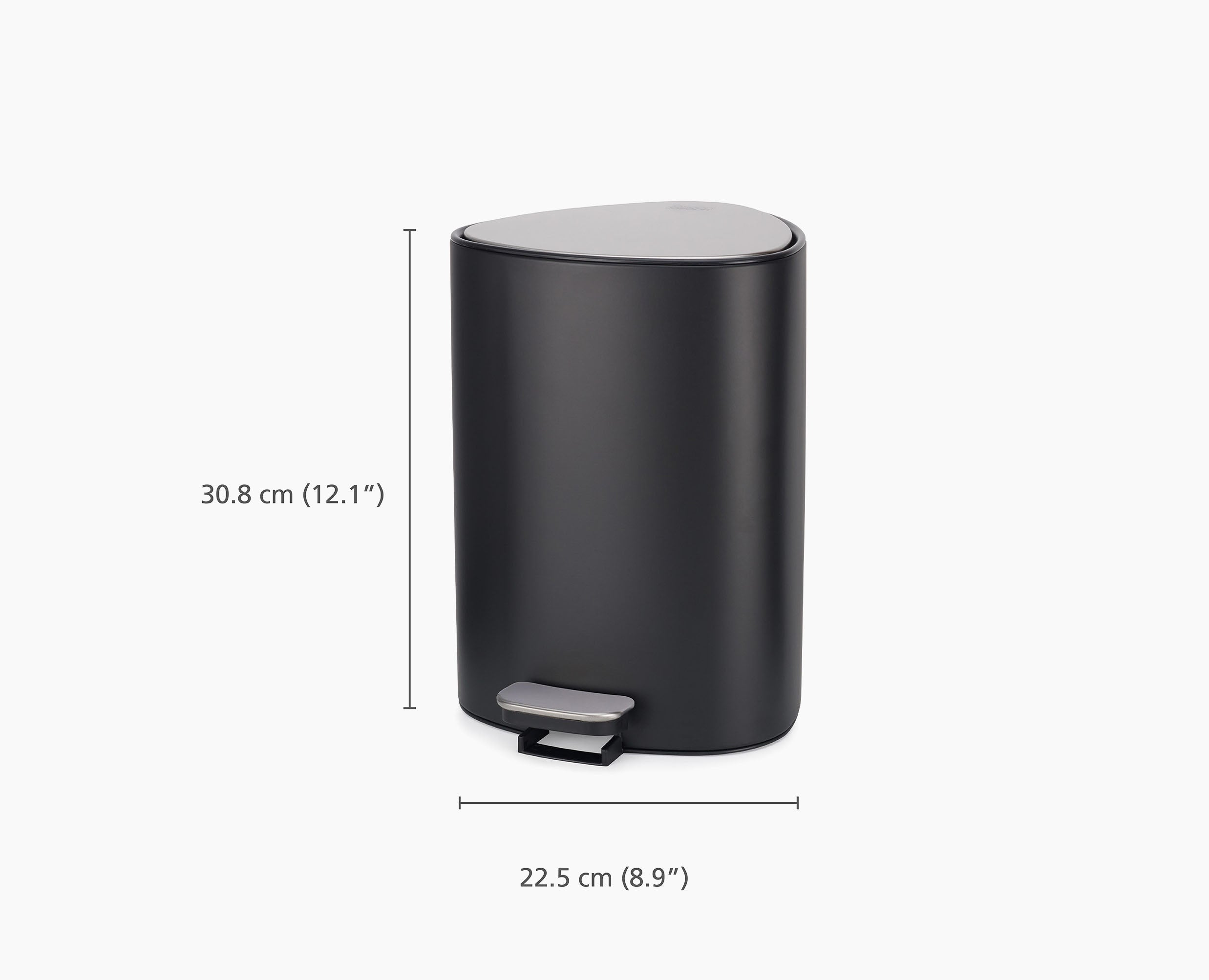 joseph-joseph-easystore-5l-matt-black-bathroom-pedal-bin image 7