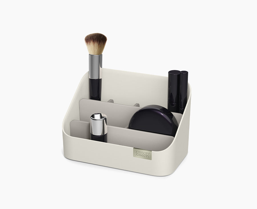 joseph-joseph-viva-tiered-cosmetic-organiser-compact-makeup-storage-with-divider image 1