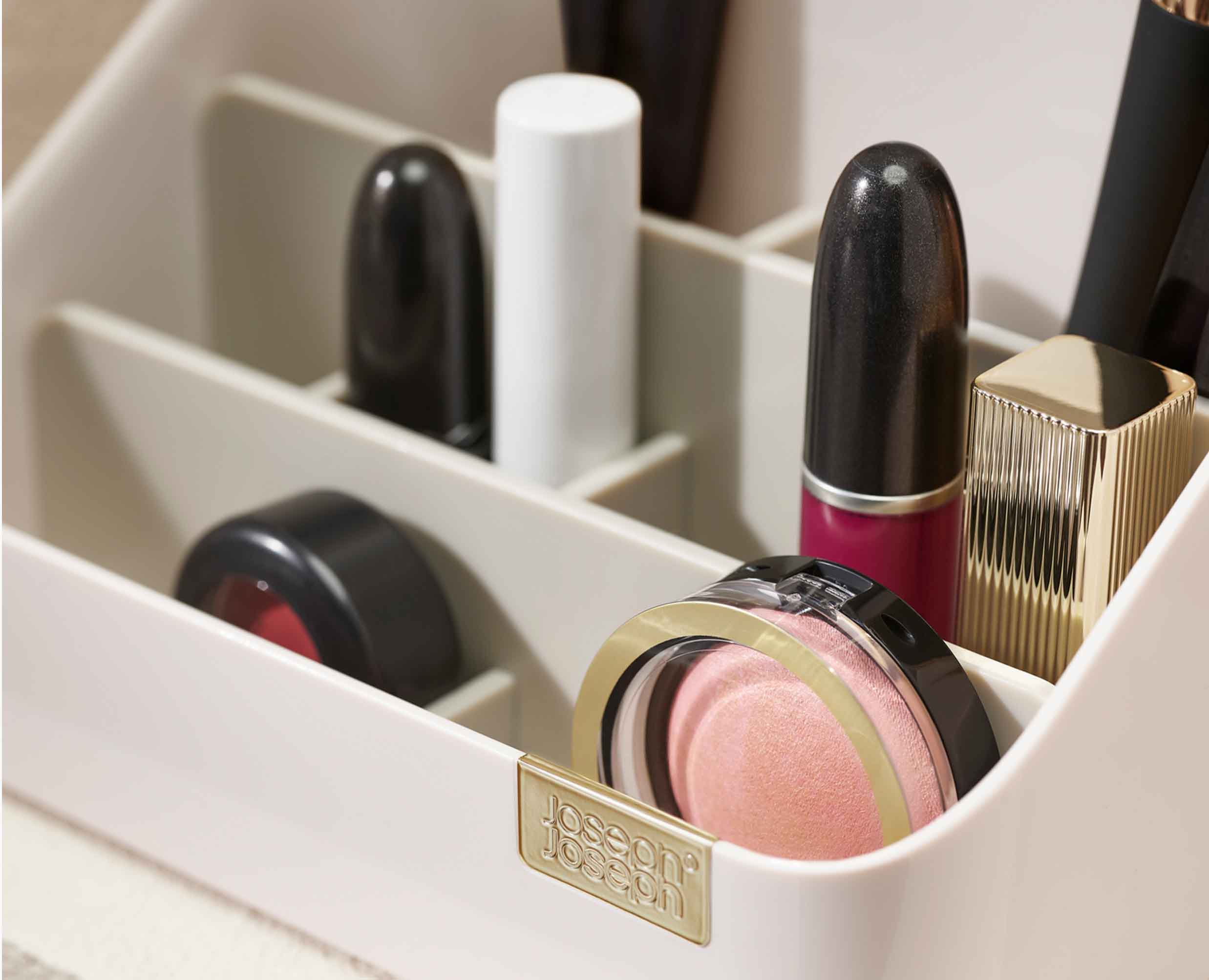 joseph-joseph-viva-tiered-cosmetic-organiser-compact-makeup-storage-with-divider image 5