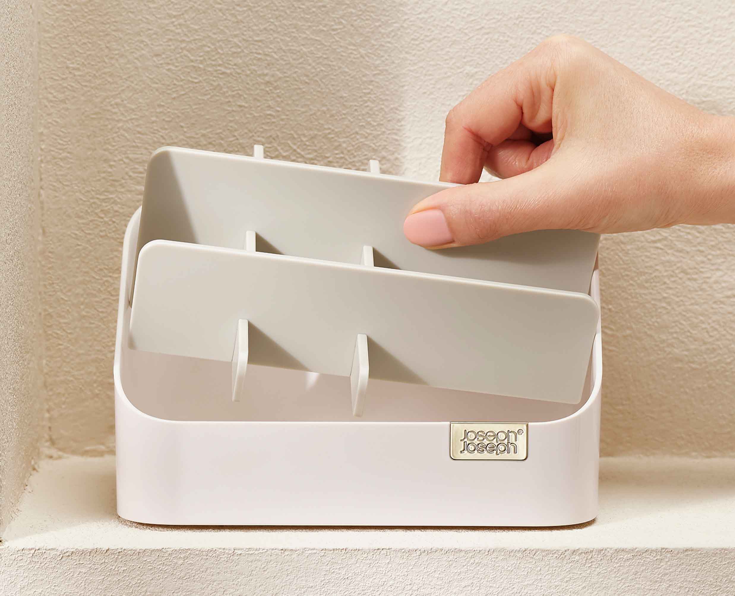 joseph-joseph-viva-tiered-cosmetic-organiser-compact-makeup-storage-with-divider image 7