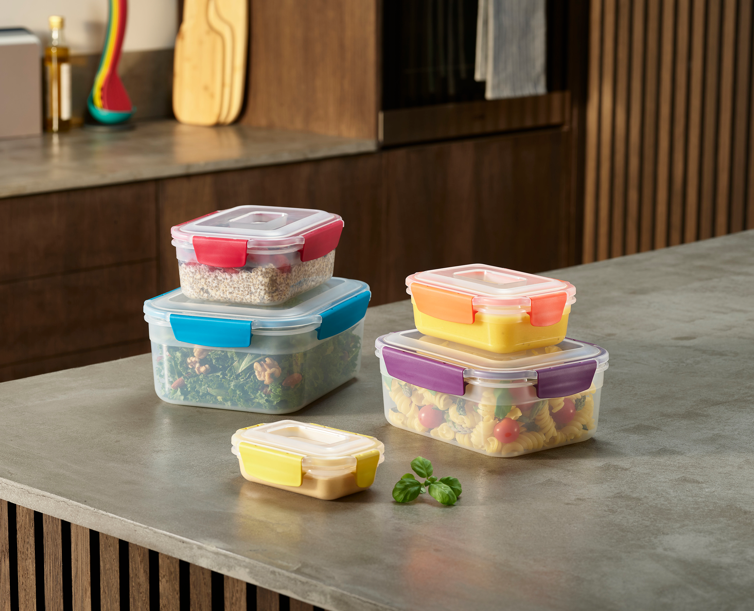 joseph-joseph-nest-lock-5-piece-food-container-set-space-saving-airtight-leakpro image 2