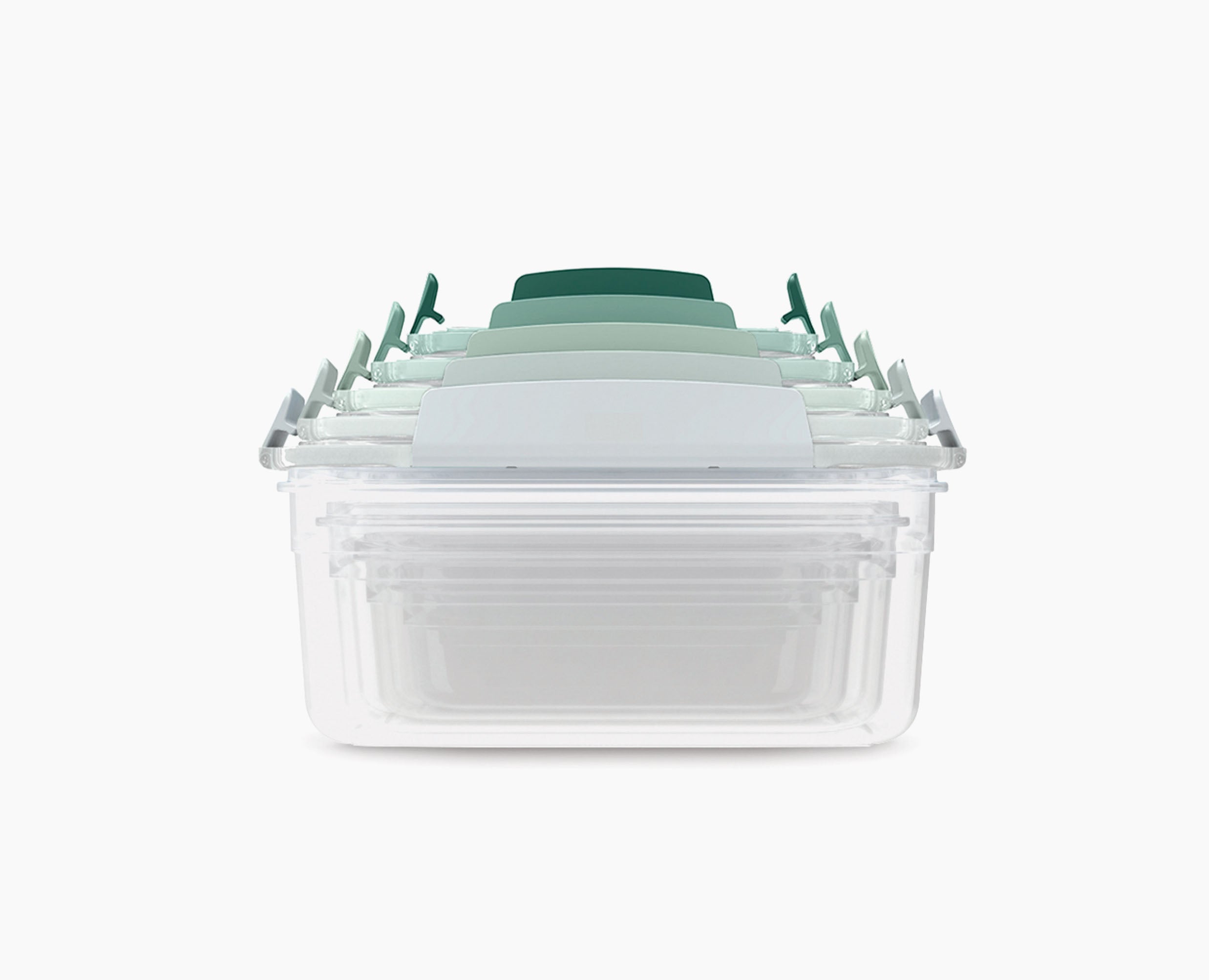 joseph-joseph-nest-lock-5-piece-green-food-container-set-editions-space-saving-a image 4