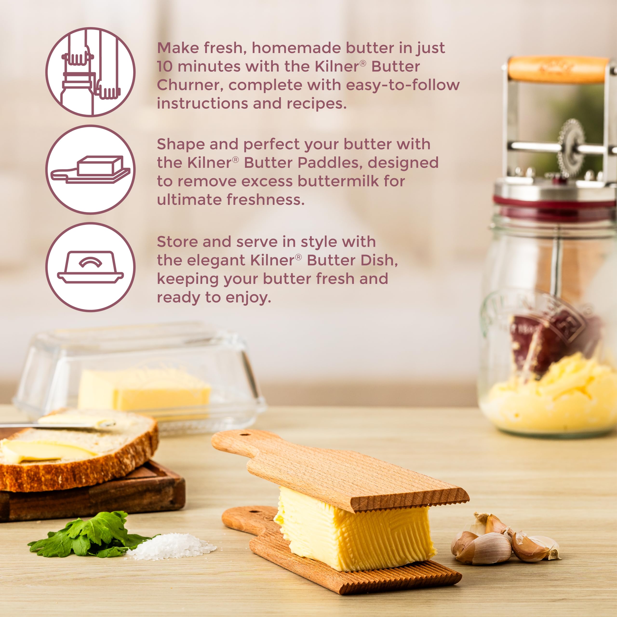 kilner-beech-wood-butter-paddles-set-of-2-natural-wood-for-perfect-butter-shapin image 3