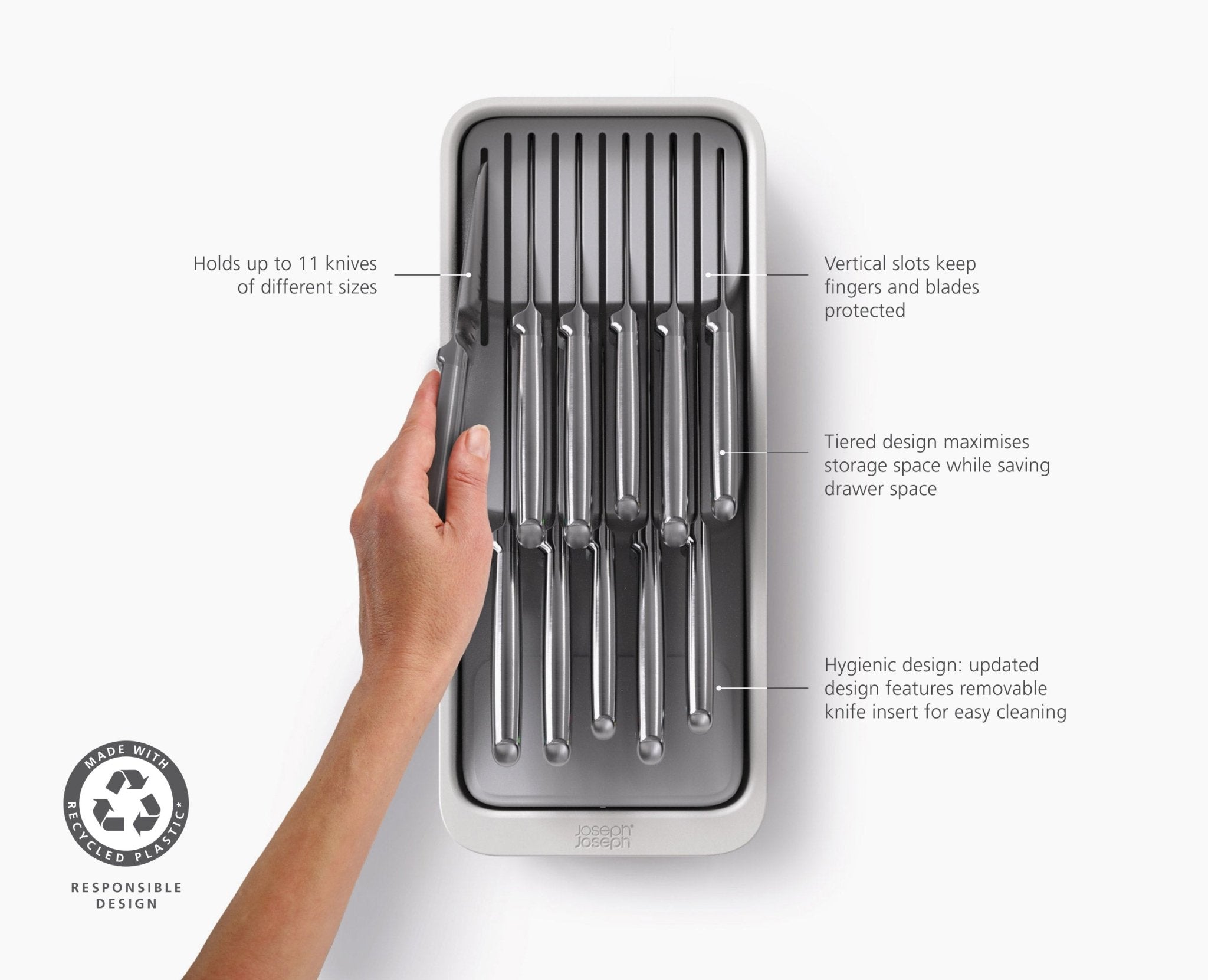 joseph-joseph-drawerstore-2-tier-compact-knife-organiser-holds-11-knives-space-s image 6
