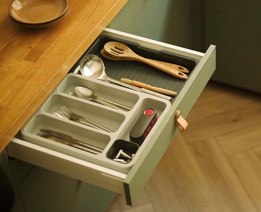 joseph-joseph-drawerstore-expandable-cutlery-tray-grey-adjustable-29-48cm image 2