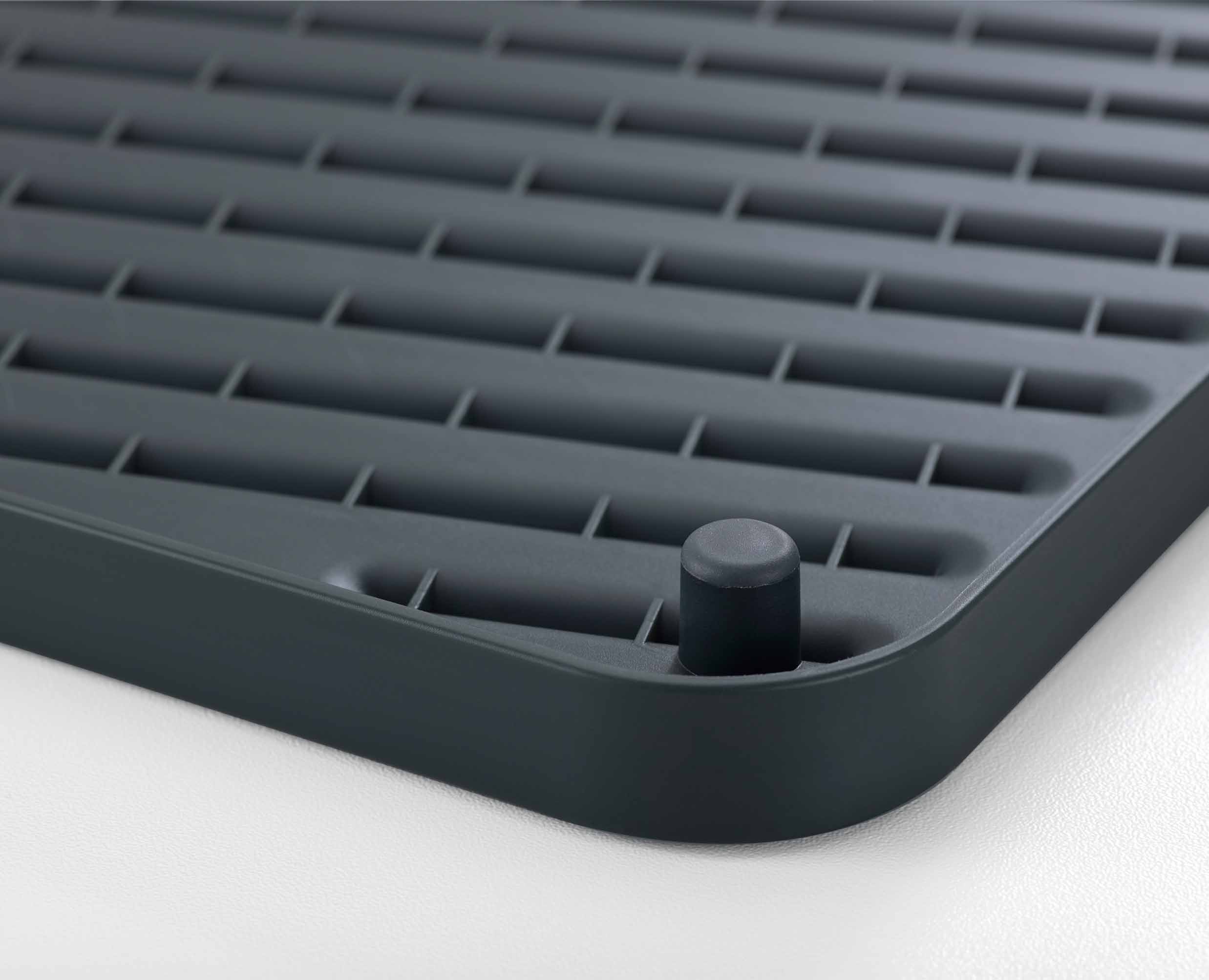 joseph-joseph-flip-up-grey-draining-board-space-saving-foldable-dish-drainer image 5