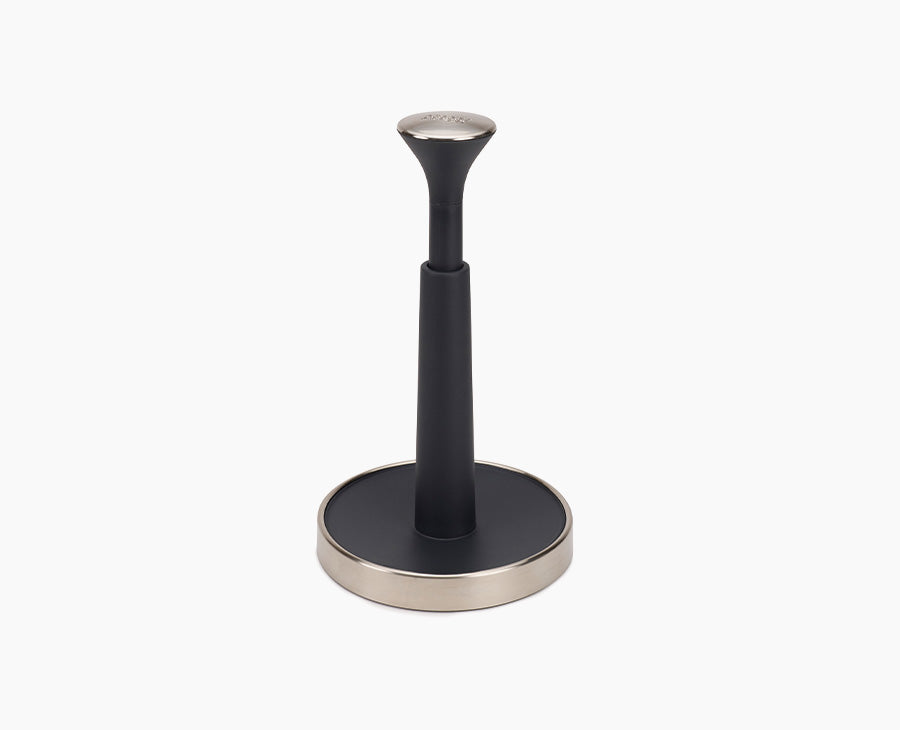 joseph-joseph-push-tear-grey-kitchen-roll-holder-push-to-lock-design-non-slip-ba image 1