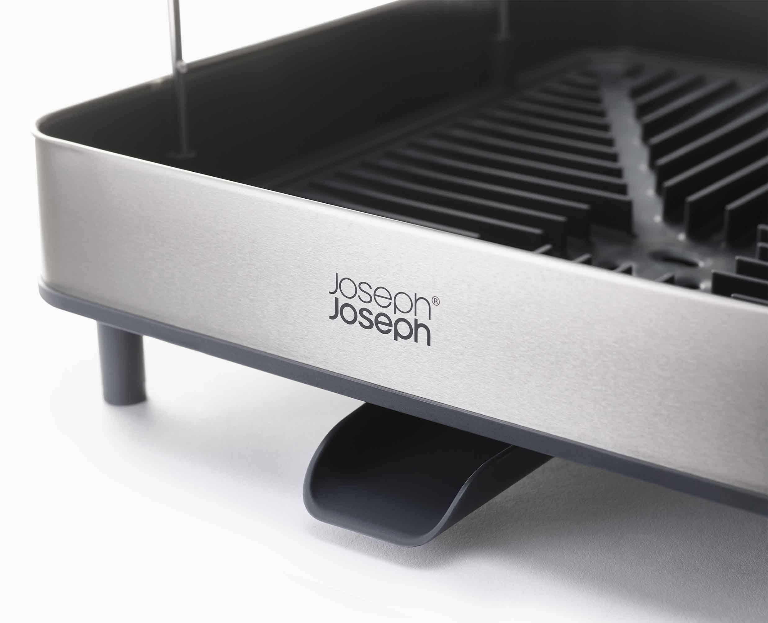 joseph-joseph-excel-stainless-steel-2-tier-dish-rack-high-capacity-drying-with-w image 4