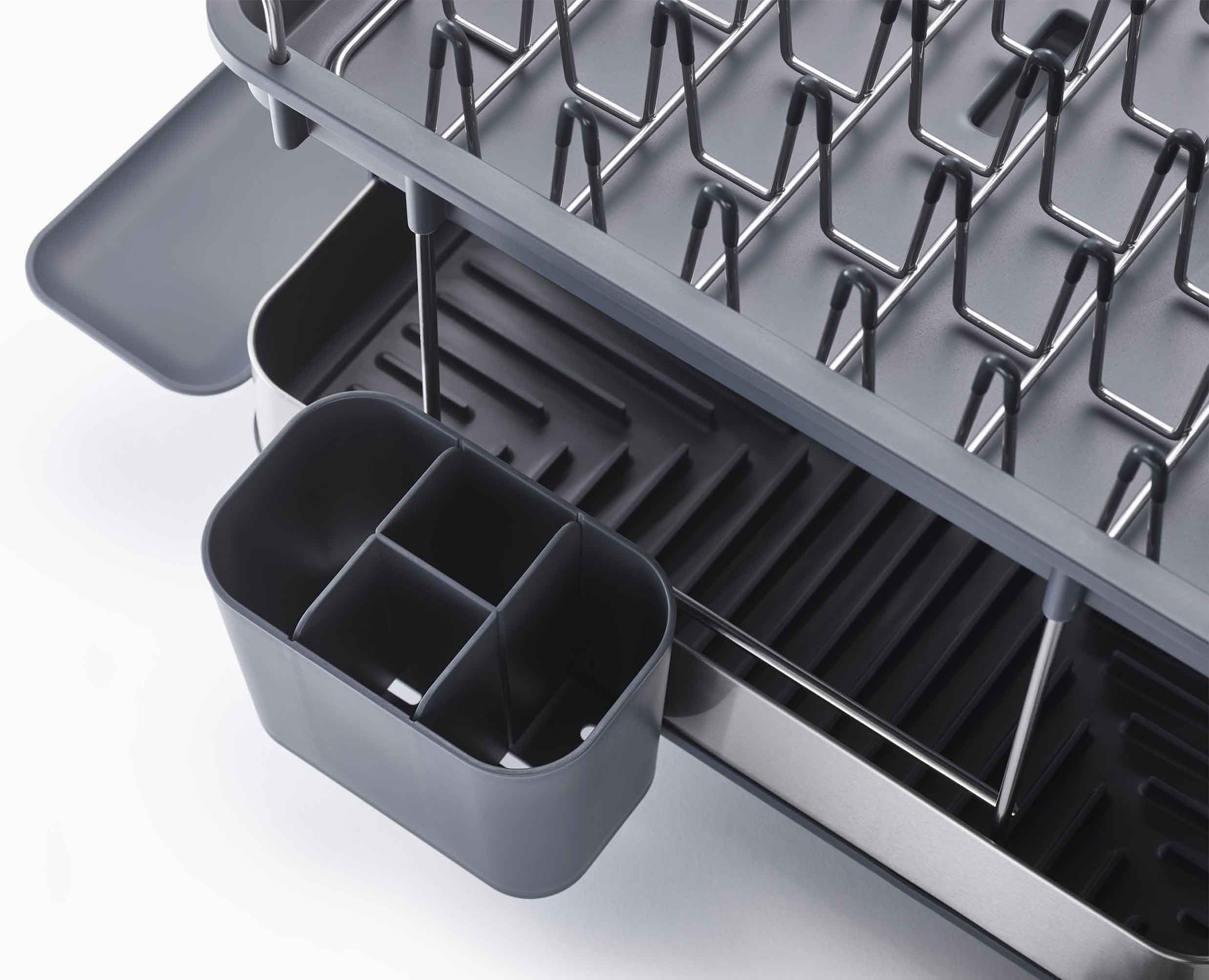 joseph-joseph-excel-stainless-steel-2-tier-dish-rack-high-capacity-drying-with-w image 6