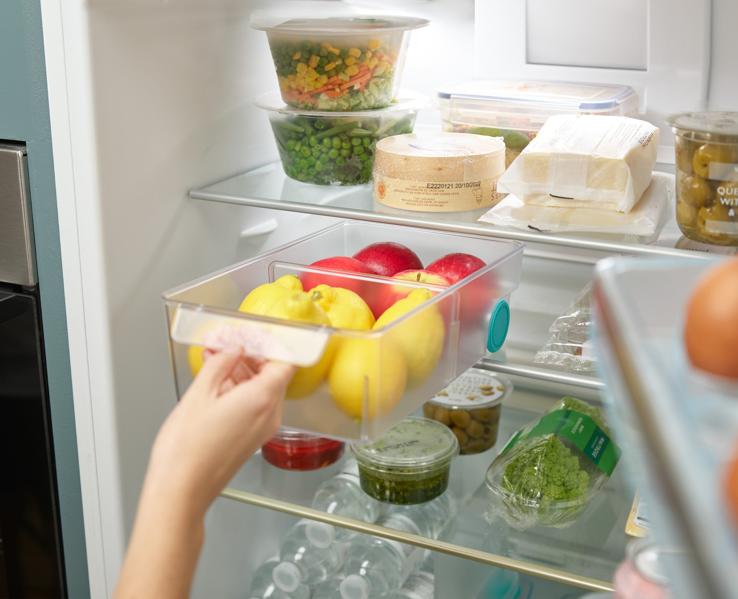 joseph-joseph-2-piece-fridgestore-clear-under-shelf-drawer-storage-bin-set image 4