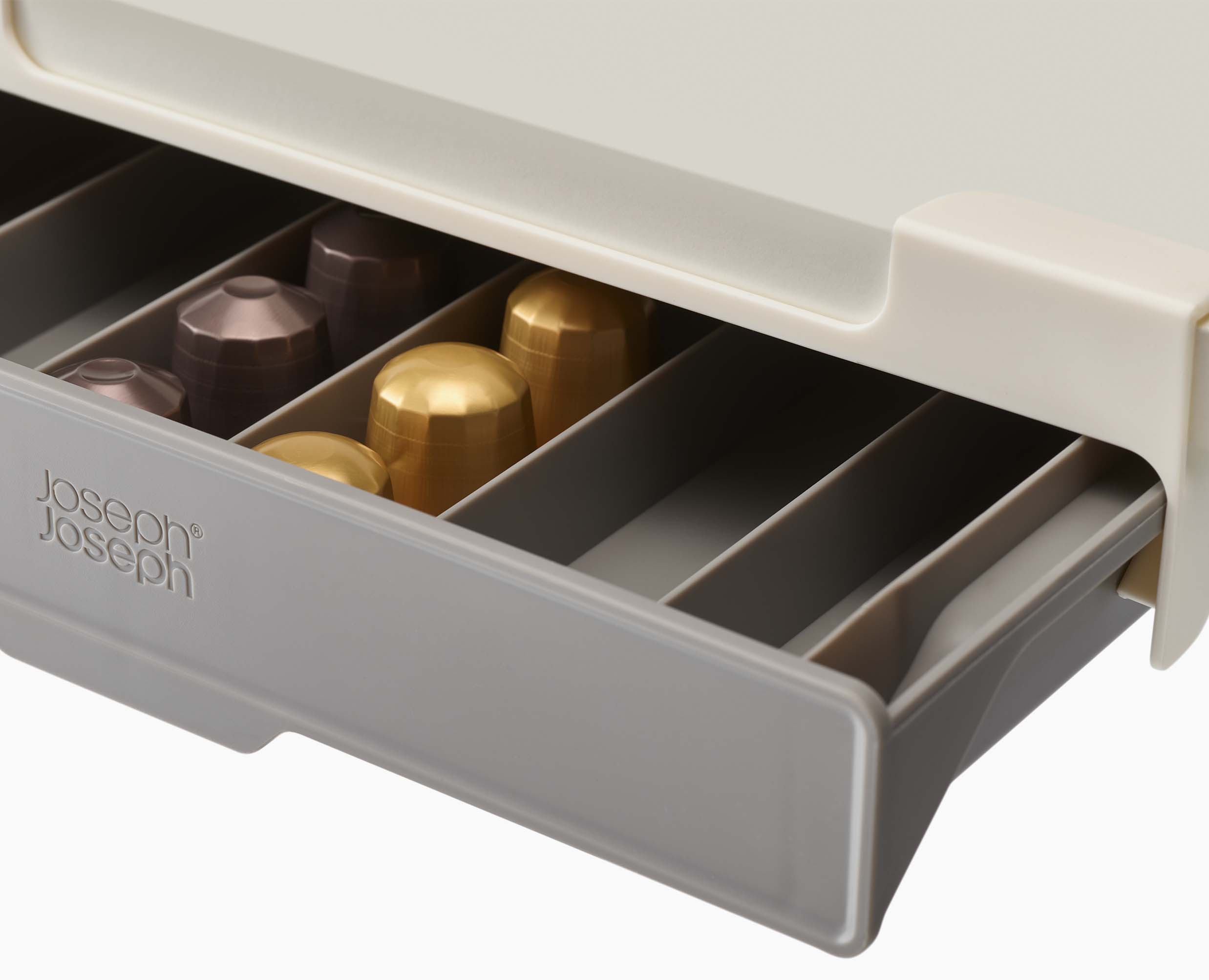 joseph-joseph-cupboardstore-grey-under-shelf-coffee-pod-drawer image 4