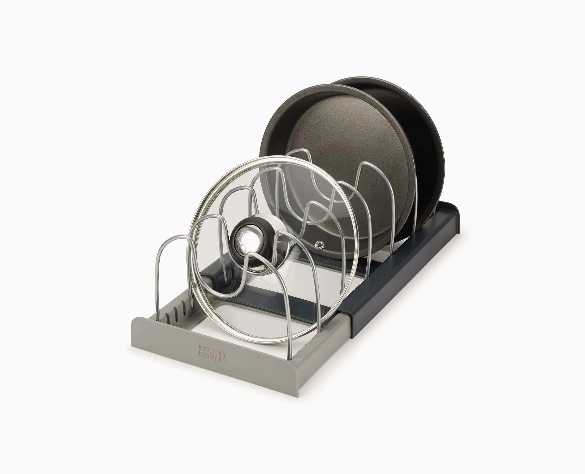 joseph-joseph-drawerstore-grey-expanding-cookware-organizer-adjustable-12-22-inc image 1