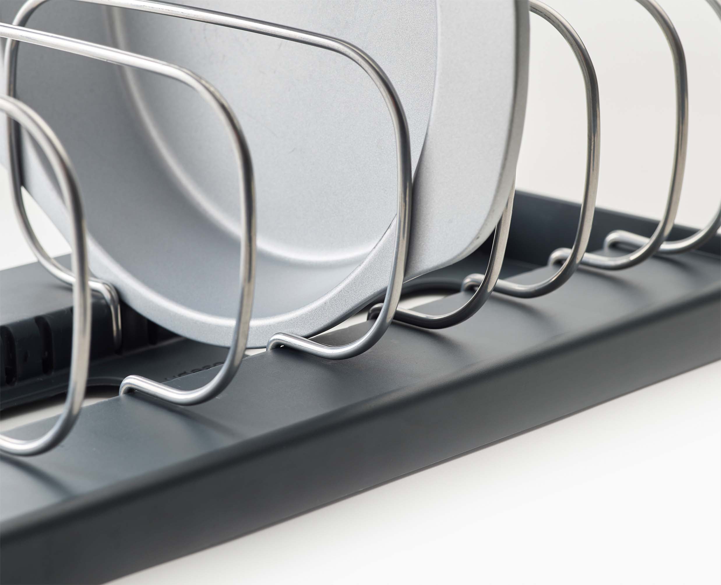 joseph-joseph-drawerstore-grey-baking-tray-organiser-with-8-adjustable-dividers image 4