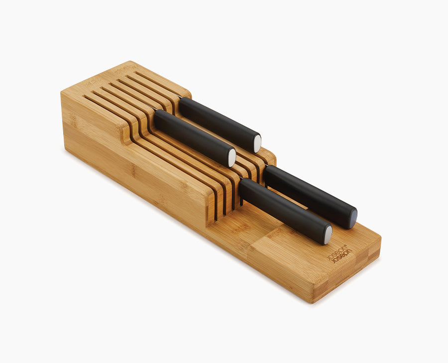 joseph-joseph-drawerstore-bamboo-compact-knife-organiser-holds-up-to-9-knives image 1