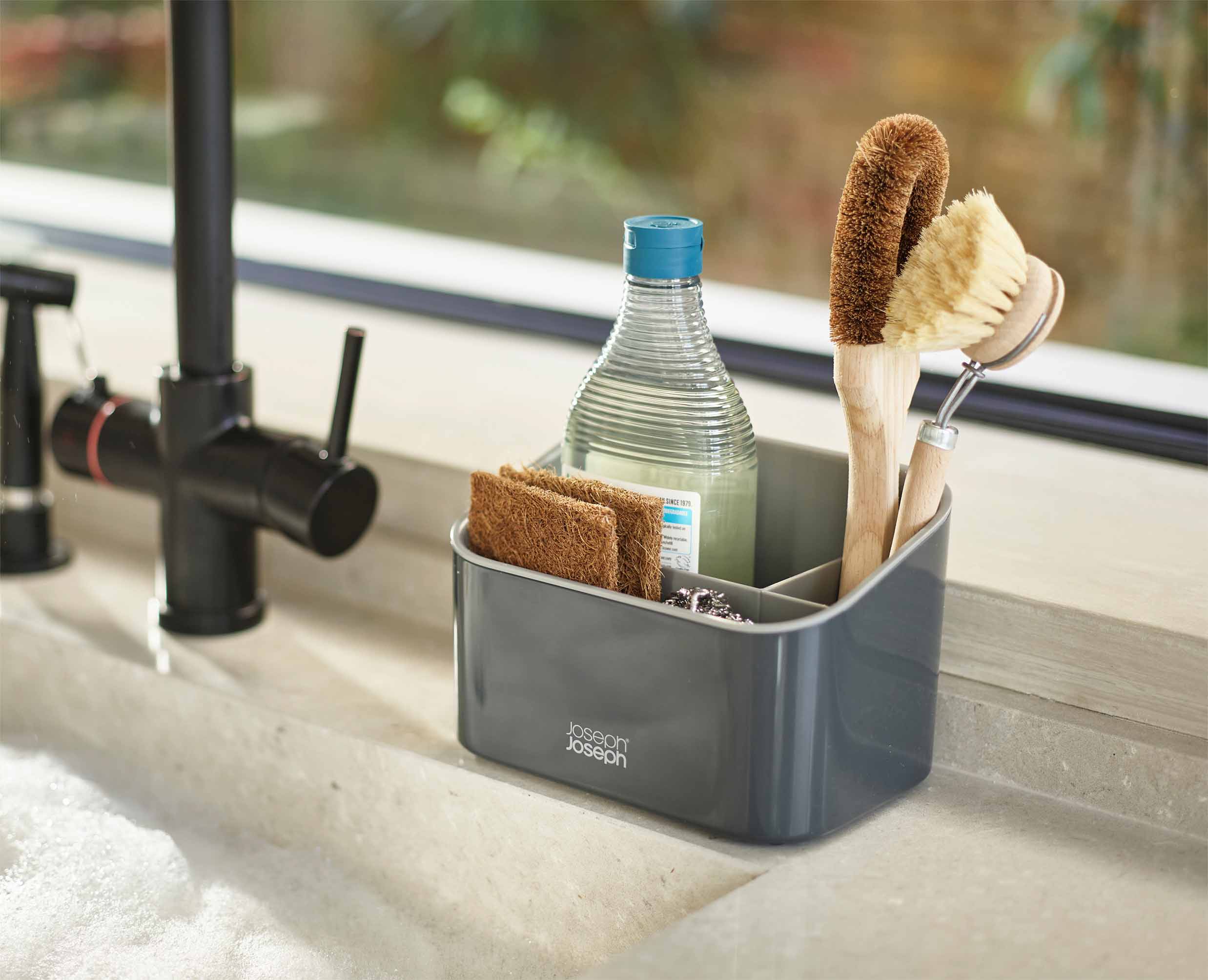 joseph-joseph-sinkstore-tiered-grey-sink-tidy image 3