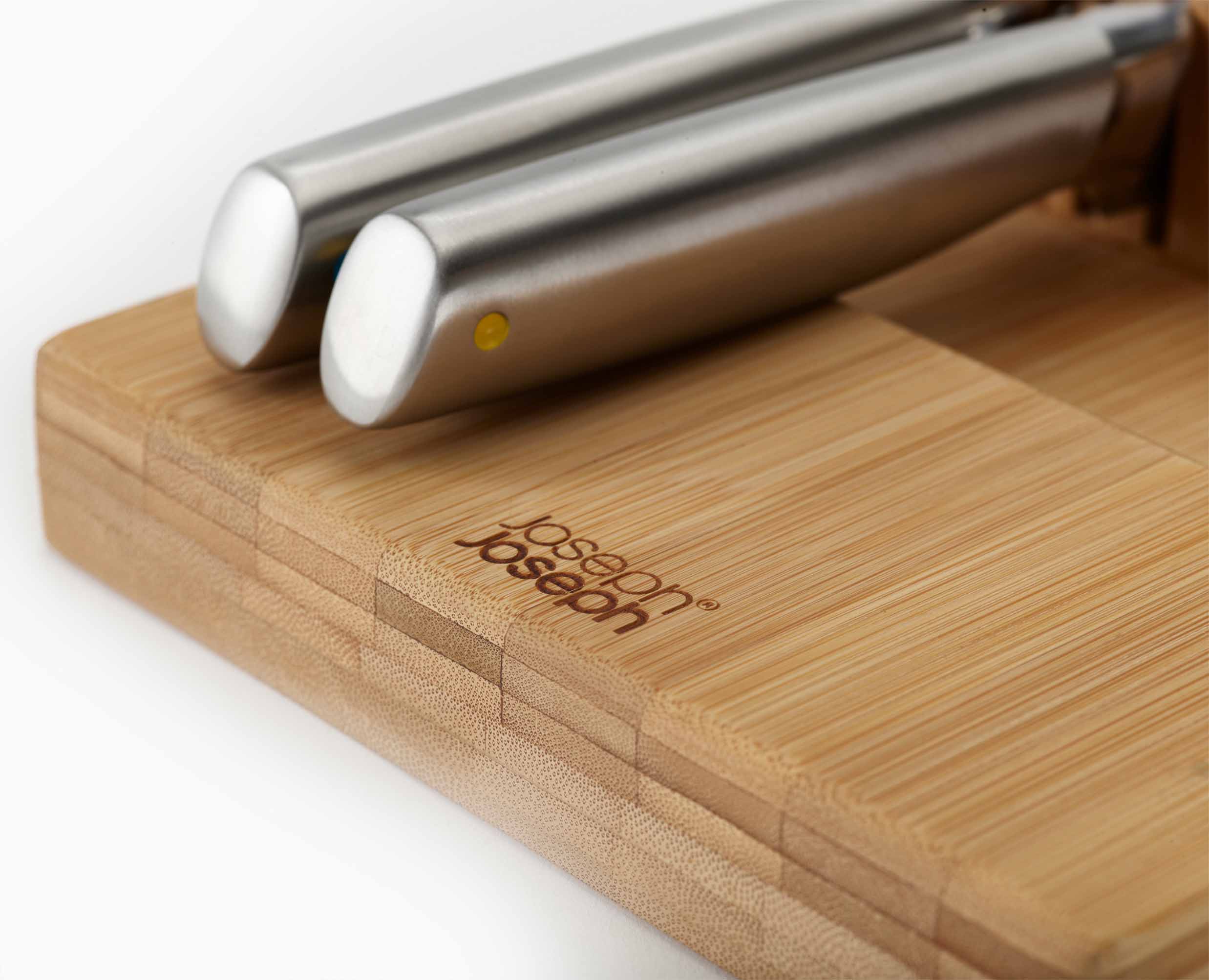 joseph-joseph-drawerstore-bamboo-large-2-tier-knife-organiser image 6