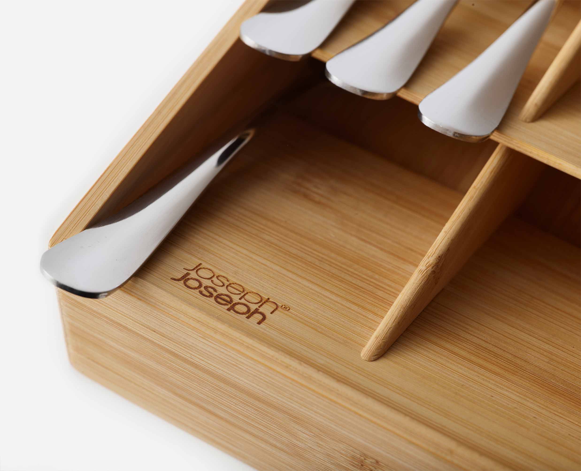 joseph-joseph-drawerstore-bamboo-large-cutlery-organiser-space-saving-tiered-des image 4
