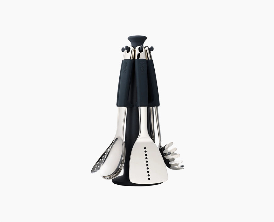 joseph-joseph-elevate-steel-utensils-carousel-set-6-piece-weighted-handles image 1