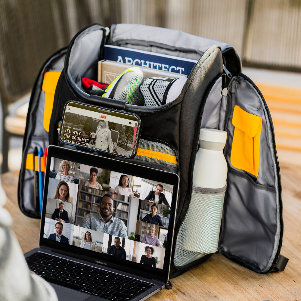 built-all-in-backpack-convertible-laptop-backpack-with-desk-function-22-pockets- image 2