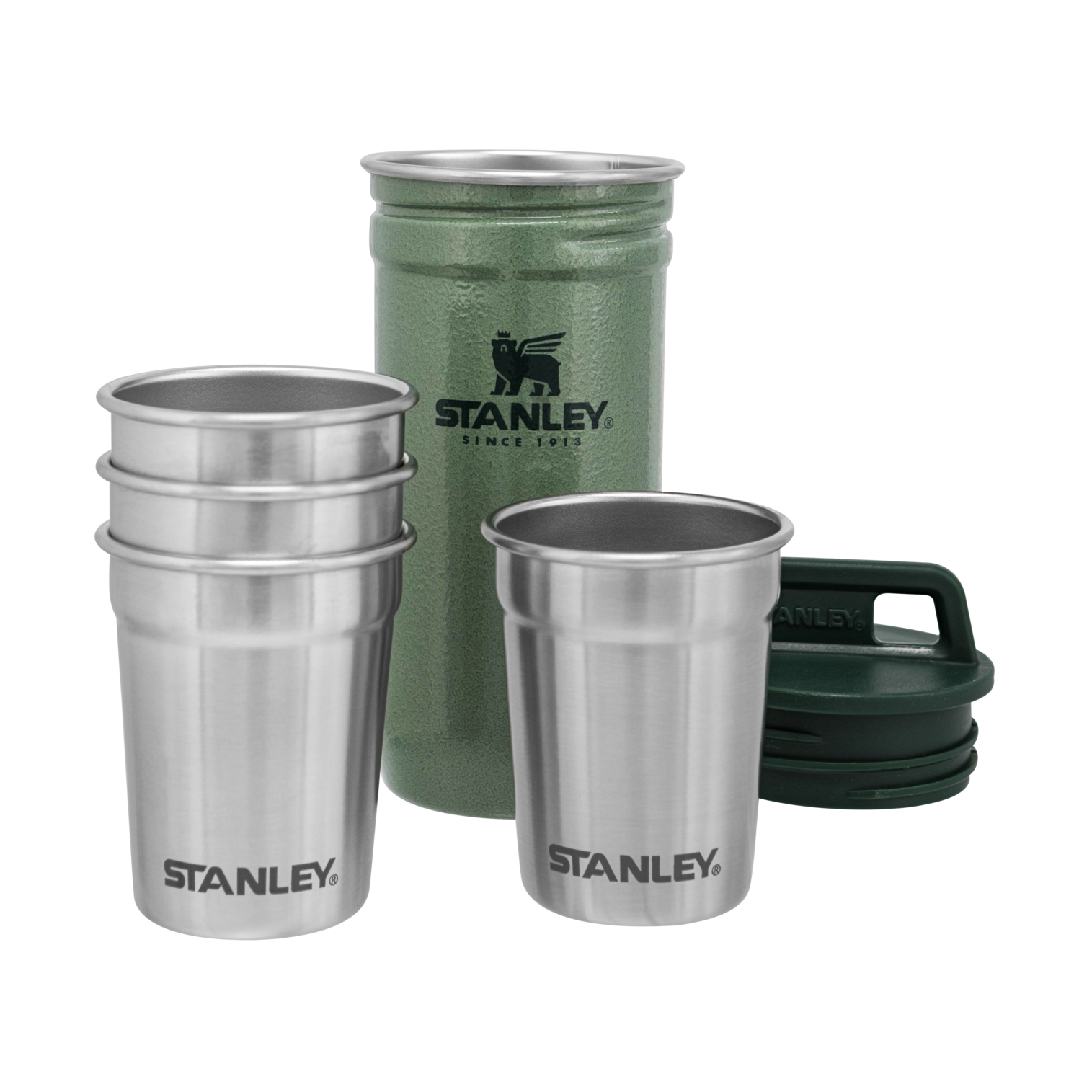 stanley-1913-adventure-nesting-shot-glass-set-4-pack-stainless-steel-packable-du image 1