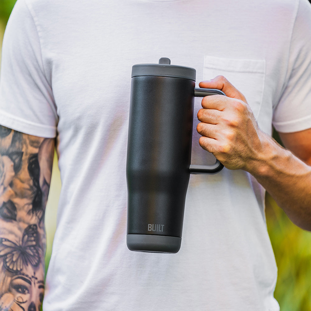 built-40oz-flip-straw-cascade-tumbler-stainless-steel-vacuum-insulated-leakproof image 2