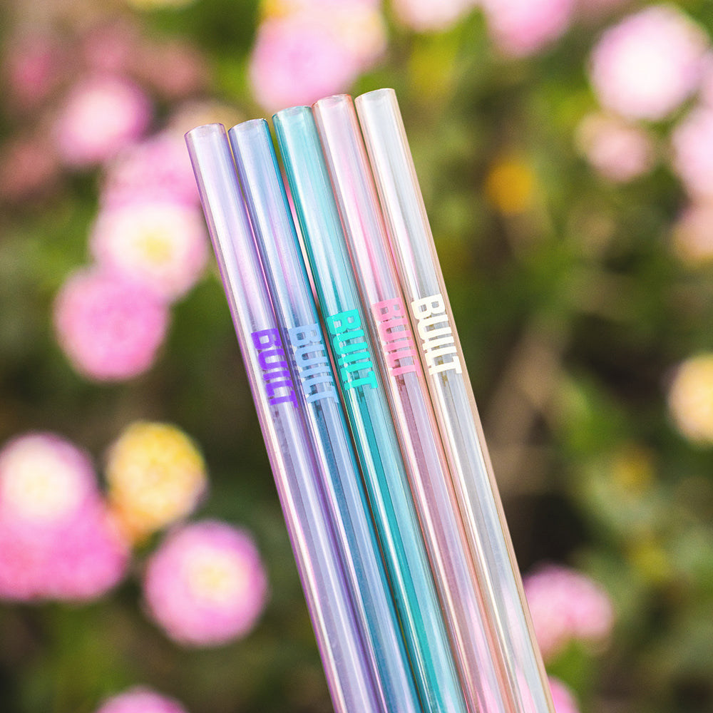 built-tritan-straw-set-with-cleaner-5-bpa-free-reusable-straws-brush image 2