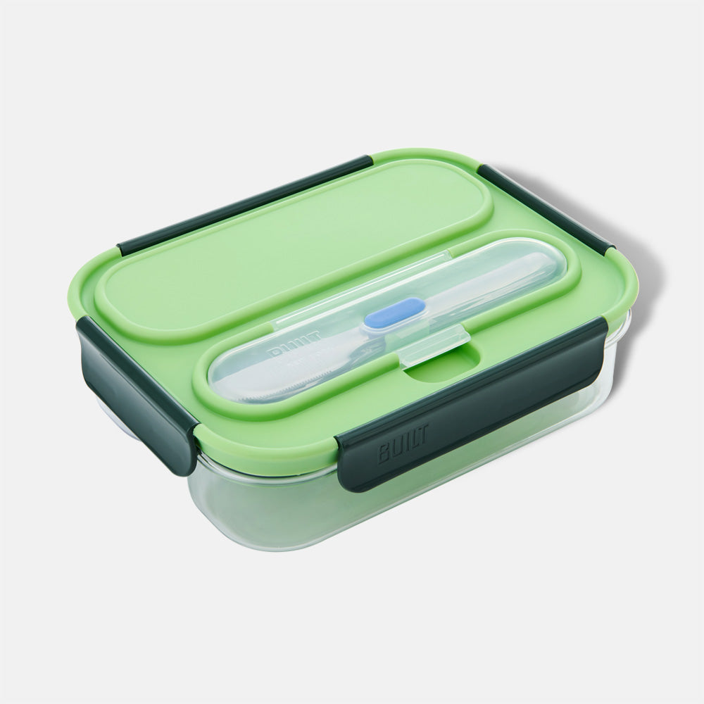built-gourmet-2-compartment-bento-with-ice-pack-tritan-leak-proof-lunch-box image 1