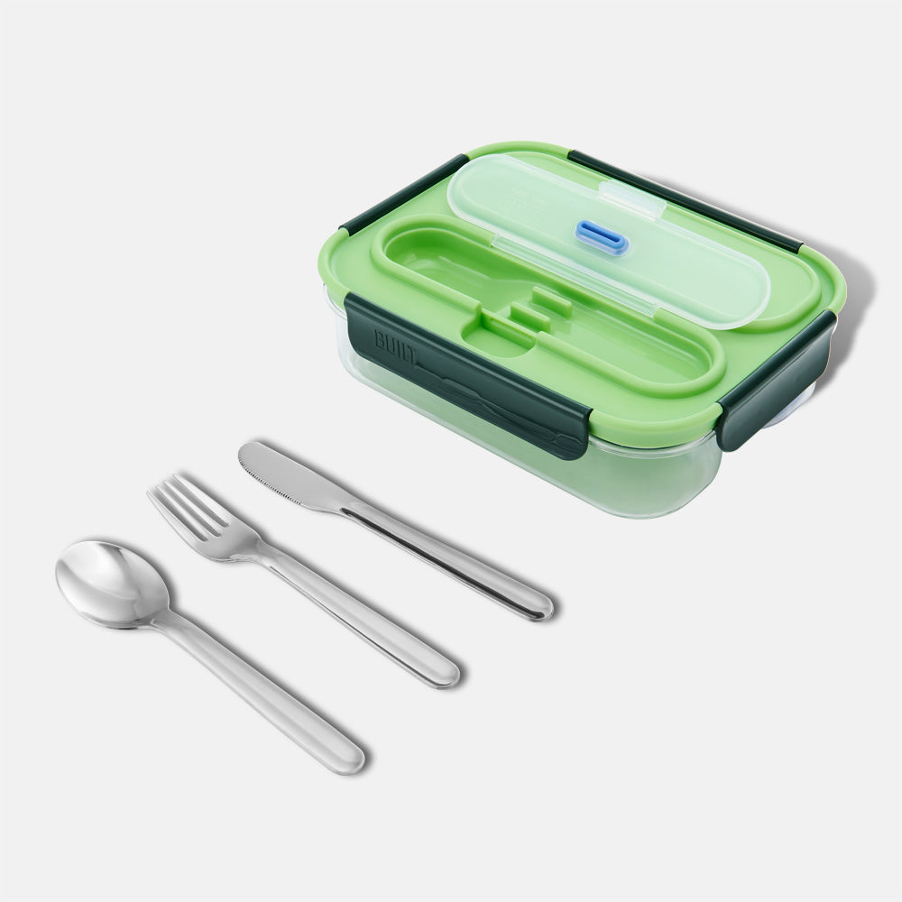 built-gourmet-2-compartment-bento-with-ice-pack-tritan-leak-proof-lunch-box image 2