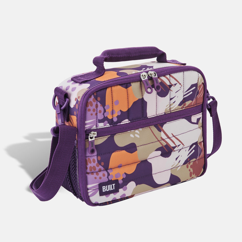 built-puffer-lunch-box-quilted-insulated-lunch-bag-with-crossbody-strap image 4
