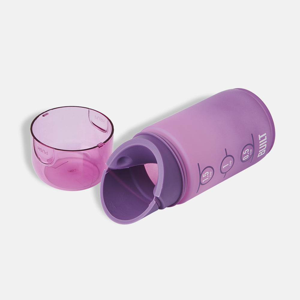 built-tidbit-on-the-go-snack-container-bpa-free-tritan-with-silicone-pop-open-li image 2