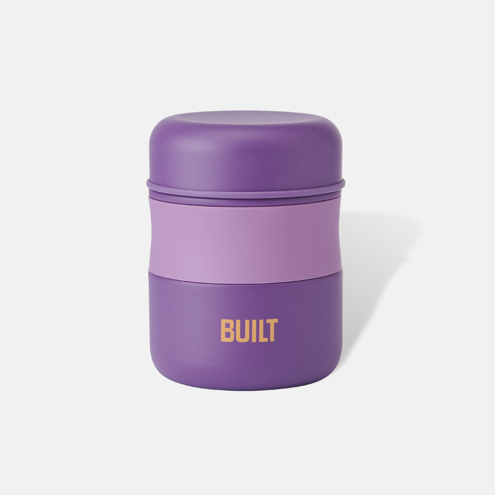 built-10oz-food-jar-insulated-stainless-steel-food-container-with-soft-rubber-gr image 1
