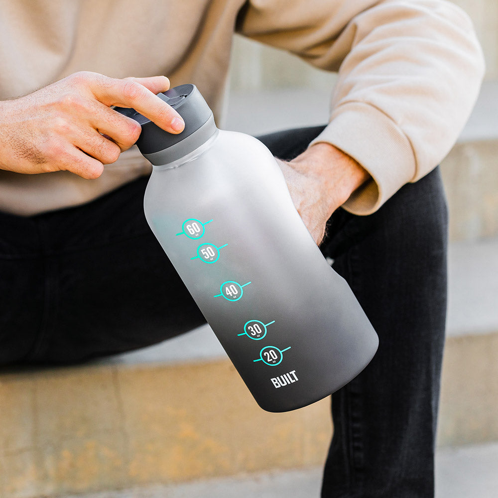 built-74oz-motivational-bottle-with-straw-lid-tritan image 2