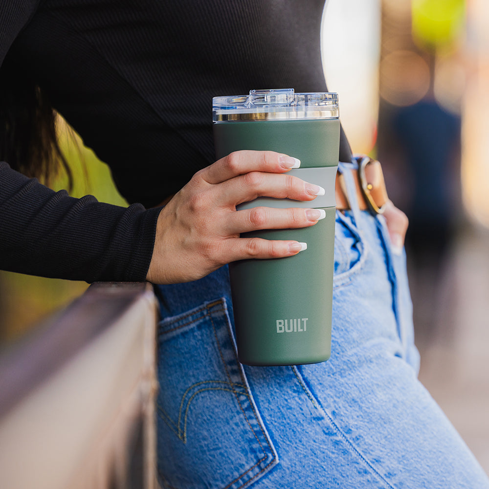 built-24oz-shasta-tumbler-stainless-steel-with-leak-proof-tritan-lid image 2