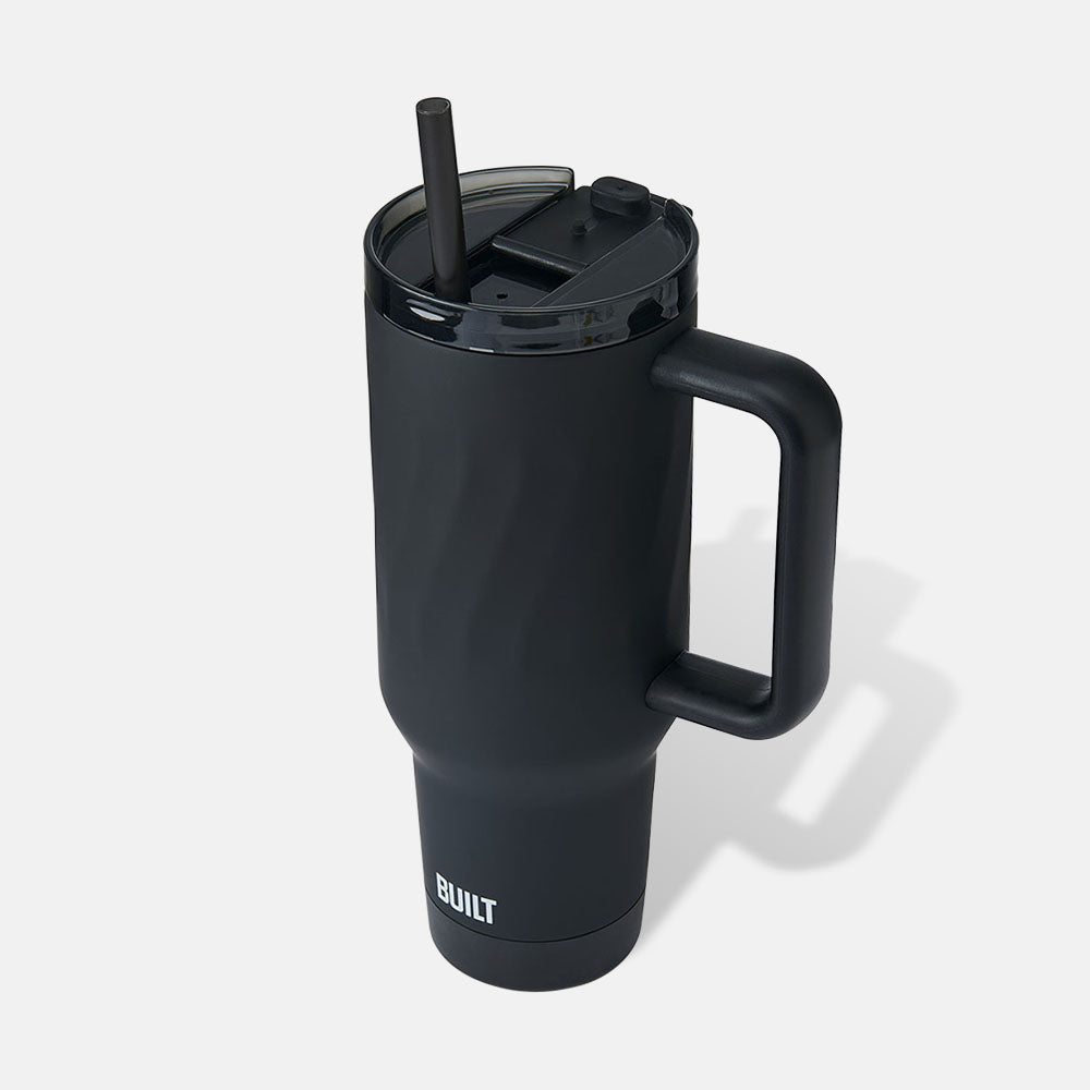 built-40-oz-wave-tumbler-with-handle-and-straw image 2