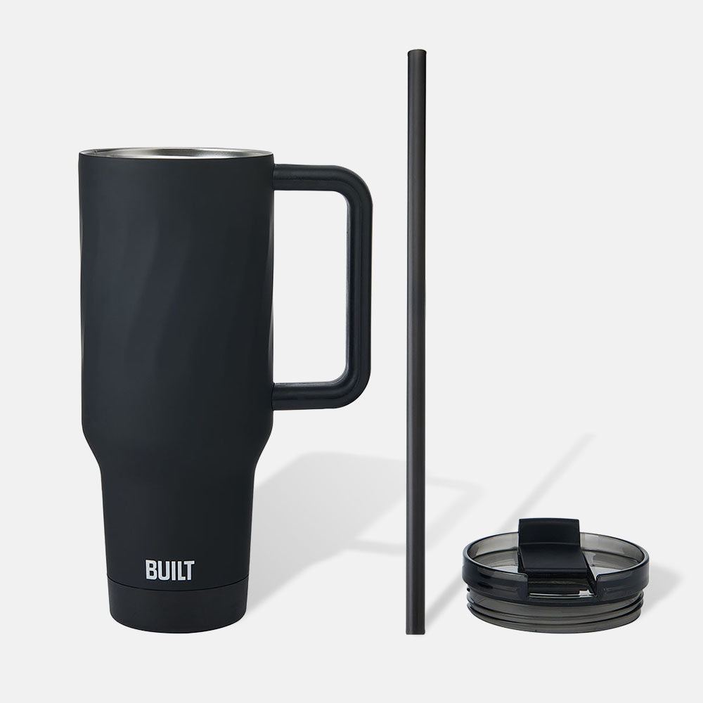 built-40-oz-wave-tumbler-with-handle-and-straw image 4