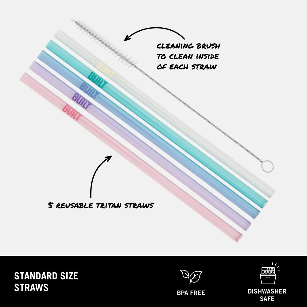 built-tritan-straw-set-with-cleaner-5-bpa-free-reusable-straws-brush image 4